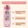 Yousheng 50Pcs Luggage Stickers Number 6 7 Waterproof Decorative Reusable Stickers Residue-Free Removable Stickers Travel Accessories