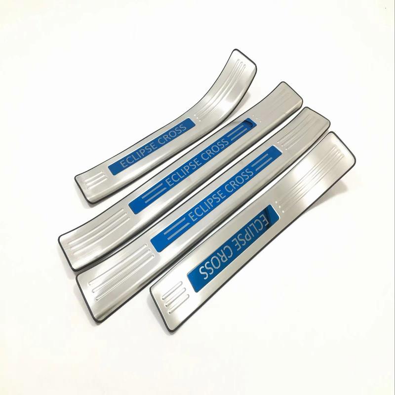 Для аксессуаров Mitsubishi Eclipse Cross 2017 2018, автомобильный Стайлинг, наклейка на порог, накладка, накладка, защита