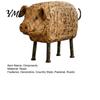 Unique Housewarming Gifts for Friends Country Style Pig/Rooster Figurine, Resin Rustic Farmhouse Animal Statue, Pastoral Handcrafted Crafts