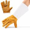 Новые прочные сварочные рабочие мягкие перчатки из воловьей кожи плюс перчатки для защиты рук