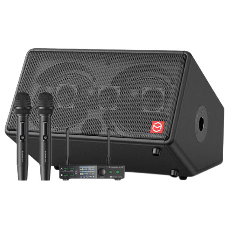 Music Knight T2PRO Outdoor Live Streaming Speaker with Dual Wireless Microphones (CN version)