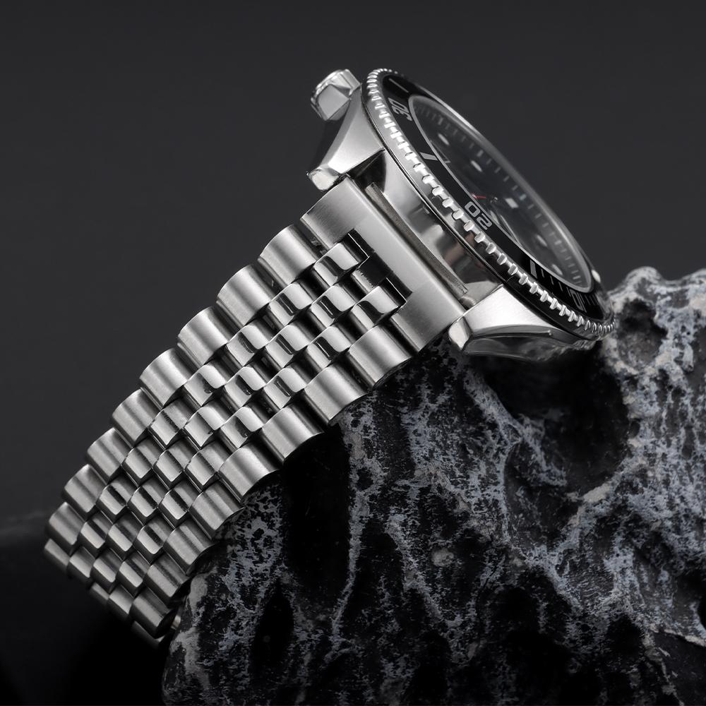 Браслет из нержавеющей стали 316L с прямыми концами и быстросъемной металлической застежкой, ширина 20-22 мм, для часов Seiko Jubilee.