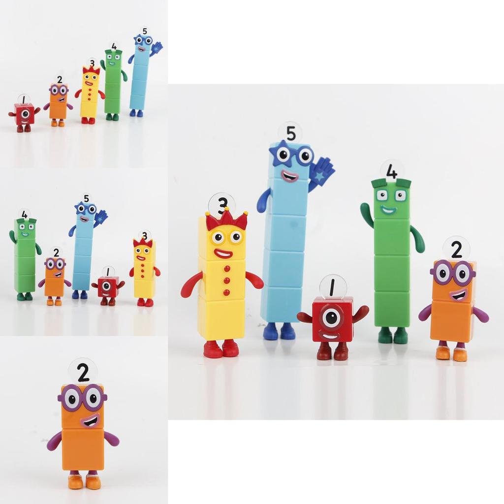Numberblocks Красочные Строительные Блоки Милые Трансформируемые Фигурки Для Детских Игр