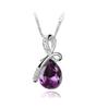 Silver Plated Angel Tear Necklace Elegant Collarbone Chain for Women Fashion Jewelry Gift