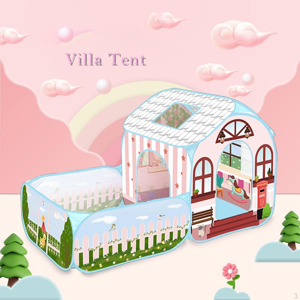 Kids Play Tent Indoor Playhouse, Foldable Toy House, Portable Children Princess Castle
