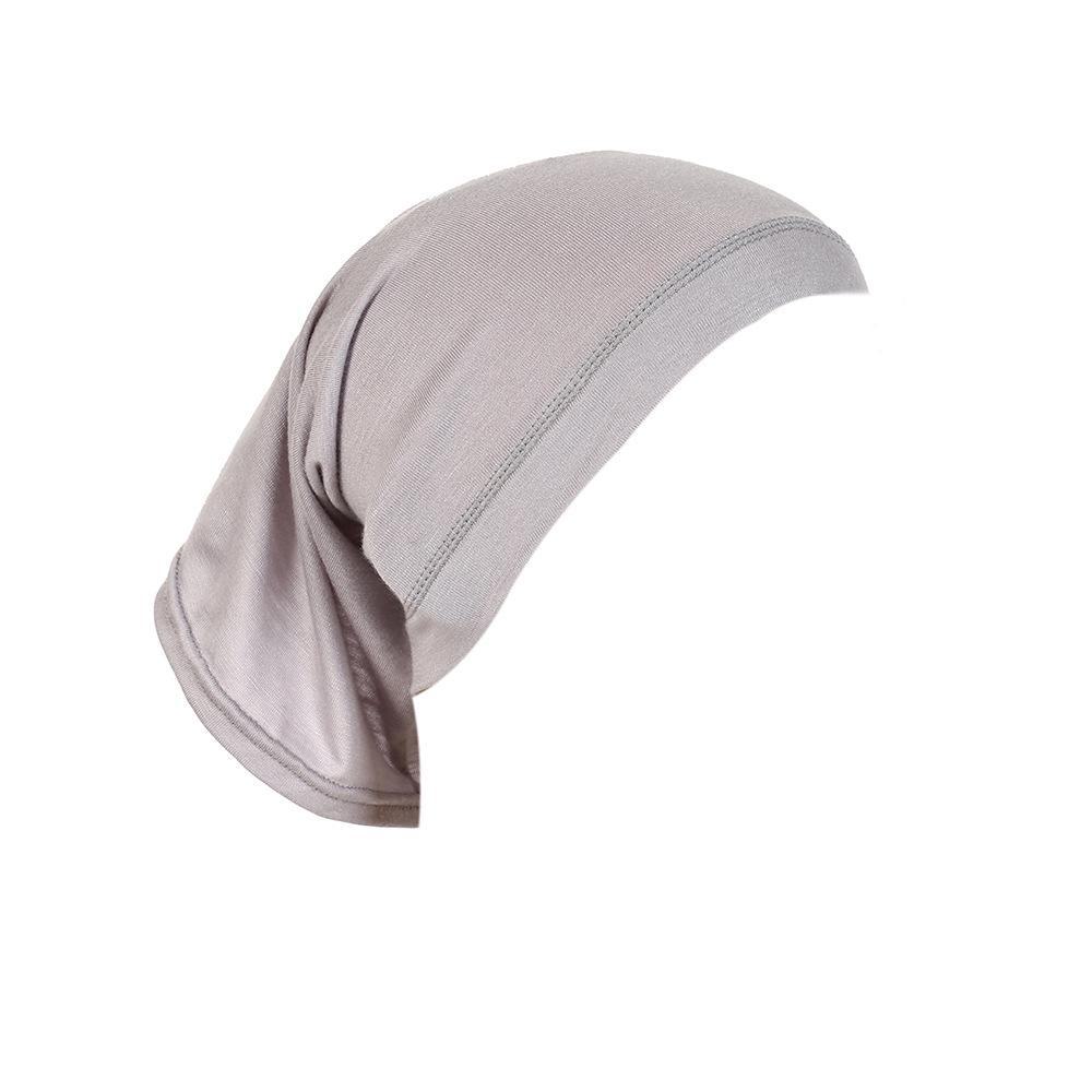Breathable Mercerized Cotton Scarf with High Elasticity Solid Color Tube Cap MSL09