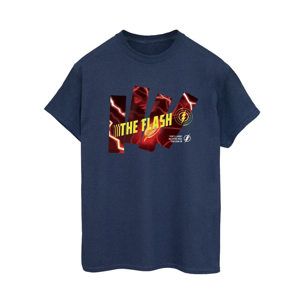 DC Comics Womens/Ladies The Flash Pillars Cotton Boyfriend T-Shirt
