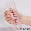 22Tips French UV-Free Gel Nail Stickers Stripe Star Plant Full Cover Gel Polish Nail Strips DIY Manicure Decoration