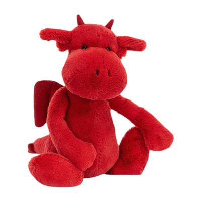 Jellycat Серия Мифические Животные Красный Виверн Кукла-компаньон Плюшевая кукла 31 см высотой