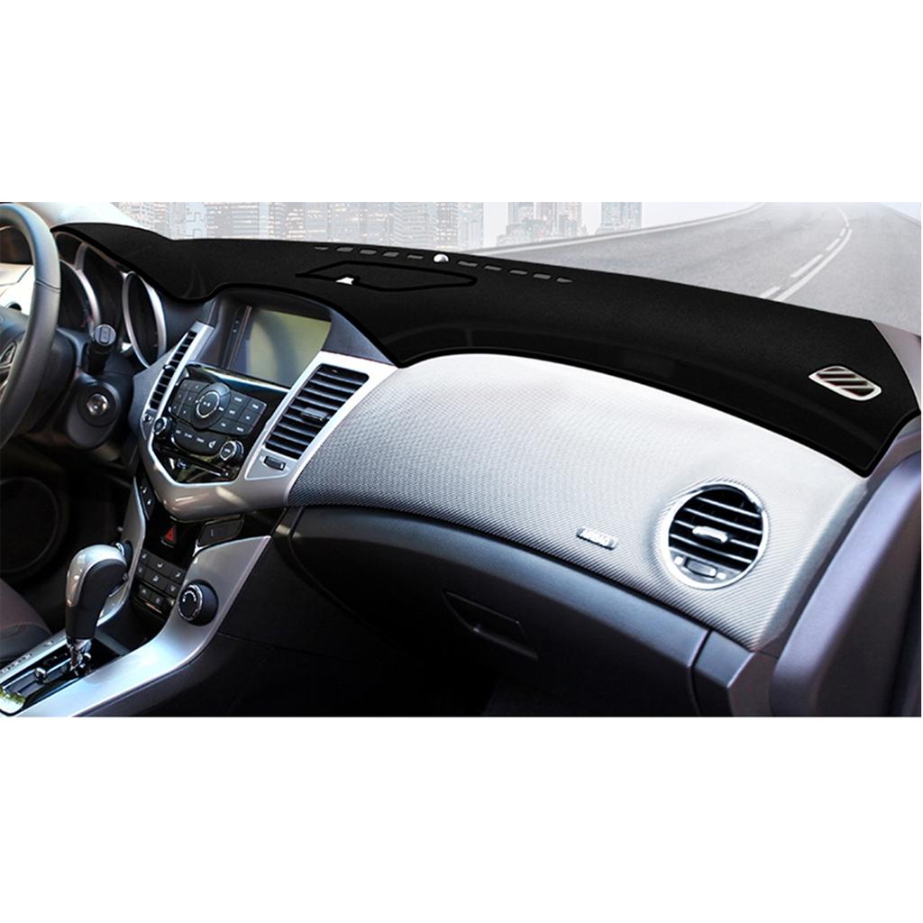 Нескользящий автомобильный внутренний приборной панели, коврик для приборной панели, чехол, подходит для Cruze 2009 2010 2011 2012 2013 2014, черный с левым рулем