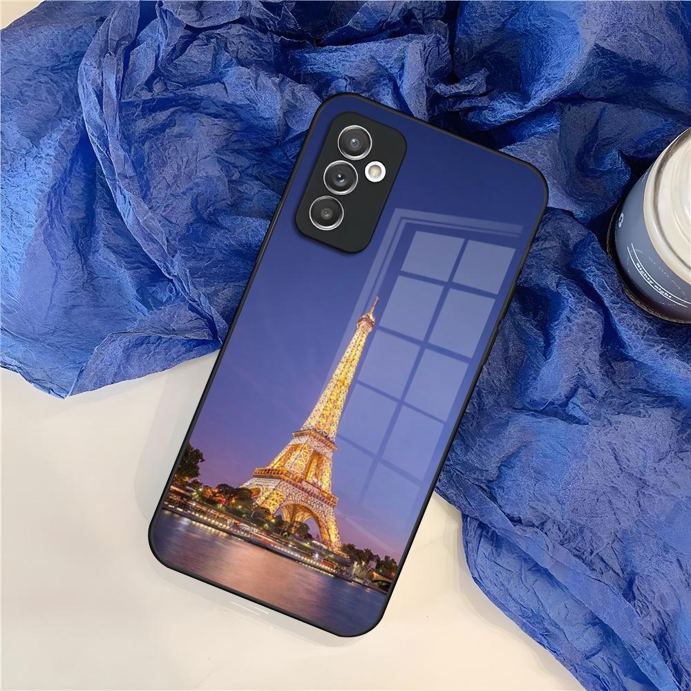 Франция Париж Эйфелева башня Чехол для телефона для Samsung S25 S24 S30 S21 S23 S20 S22 Fe S10 E S9 Note 20 Pro Ultra Plus стеклянный Чехол