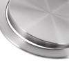 Recessed Counter Top Cover Wastebasket Balance Flush Trash Can Lid 430 Stainless Steel Round Garbage