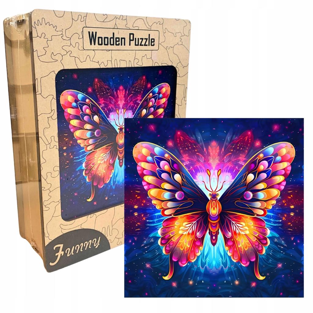 Wooden Educational Puzzle A3 Extraordinary Butterfly Children And Adults 240 Pcs Large