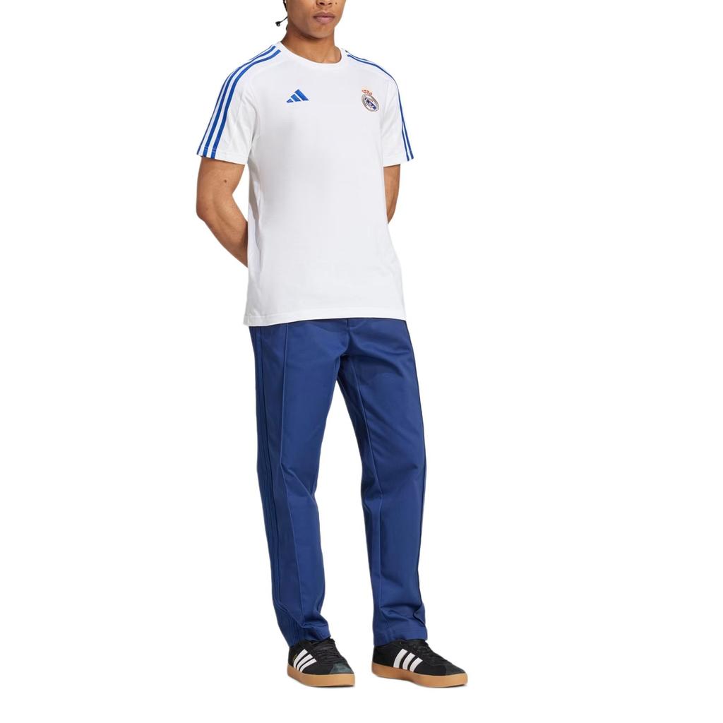 Adidas Real Madrid DNA Tee White Men Streetwear IT3814