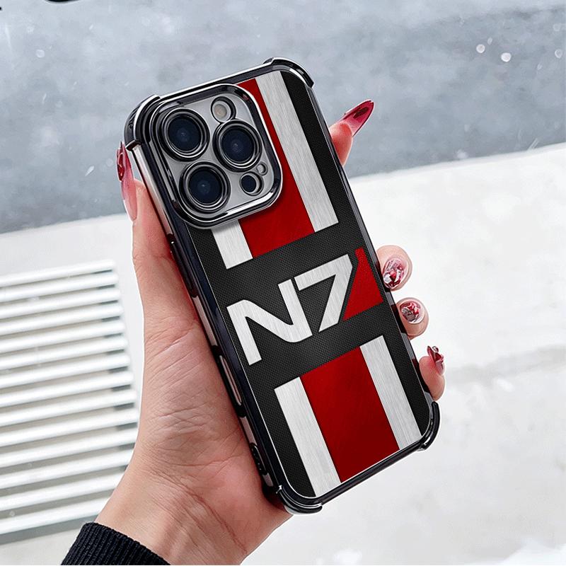 Мягкий чехол для телефона N7 Mass Effect для Xiaomi Poco X7 X8 Pro Max X6 X5 X3 F8 Ultra F7 M8 M7 M5S Redmi 15C 15A 15 14C 13C 12C 13 12