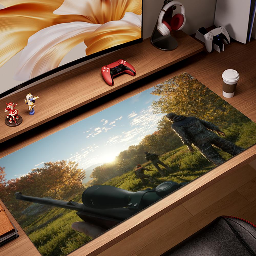 Mouse Pad Non-Slip Rubber Edge Locking Mousepads Game Play Mats Action Game The Hunter Call of the Wild for Notebook PC Computer