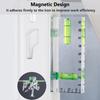 Acrylic Check Bubble Level Tool Pocket Mini Level Tool with 90°/180° Level Bubbles Construction Tool Magnetic Base