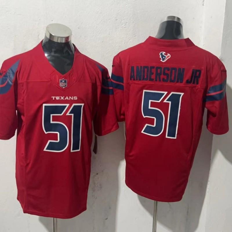 Houston Texans 3rd Gen Embroidered Football Jersey Sports Uniform