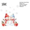 Creative Christmas Gift Ideas Snowman Static Glass Sticker, PVC Waterproof Window Decals for Holiday Removable Film Winter Home Decoration, Snowflake
