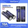 VariCore Original 3.7V VC-1832 3200mAh 18650 Lithium Rechargeable Battery With Pointed(No PCB) batteries for Flashlight