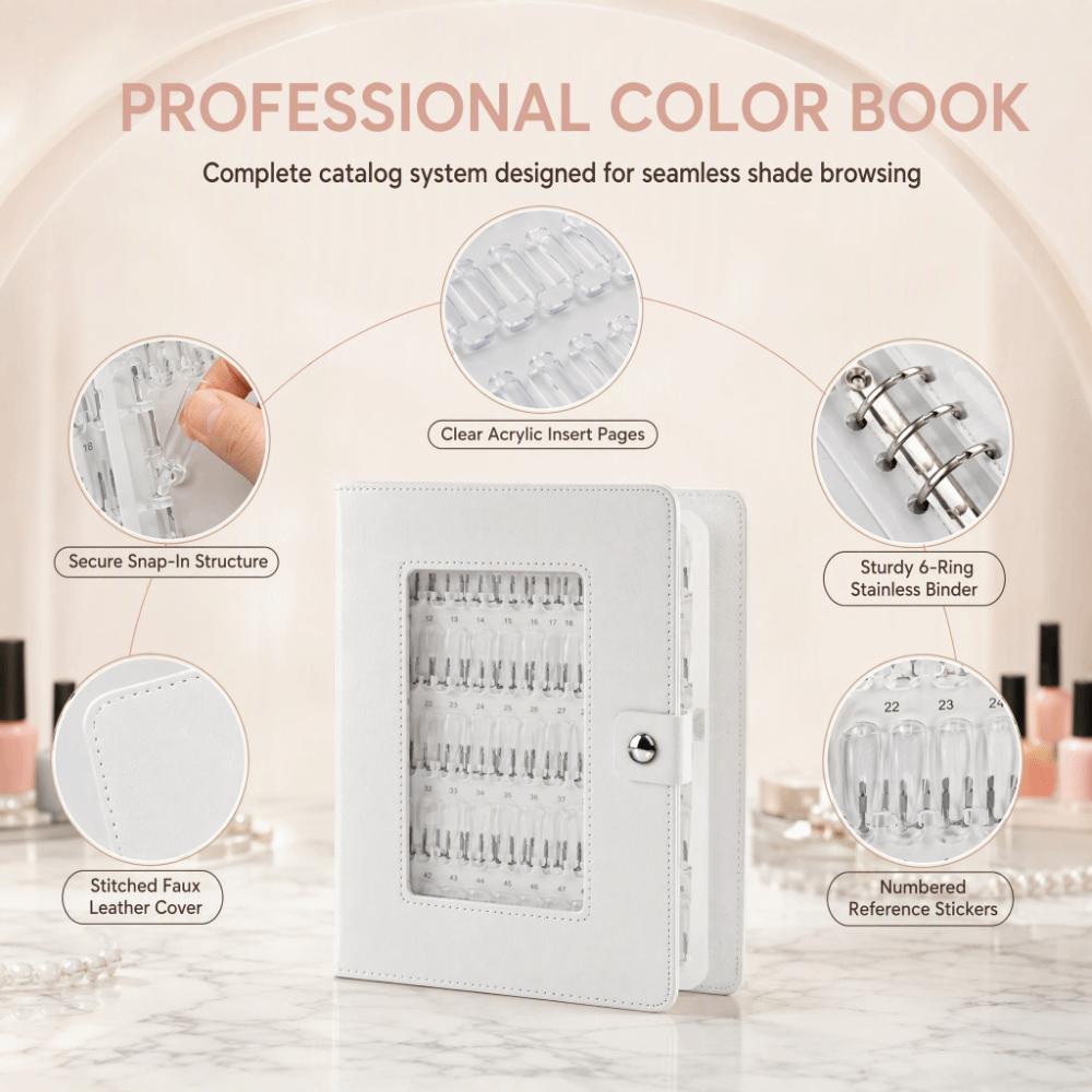 150pcs Plastic Nail Color Display Book Nail Polish Card Holder Personal Art Organization