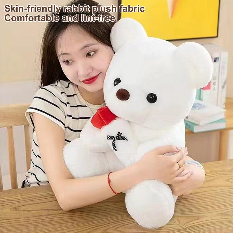 Romantic Rose Bear Plush 25cm Wedding Gift Toy Best for Valentines Celebrations