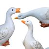 Набор из 3 садовых фигурок утки, орнамент, уличная скульптура животного, реалистичный ландшафтный реквизит