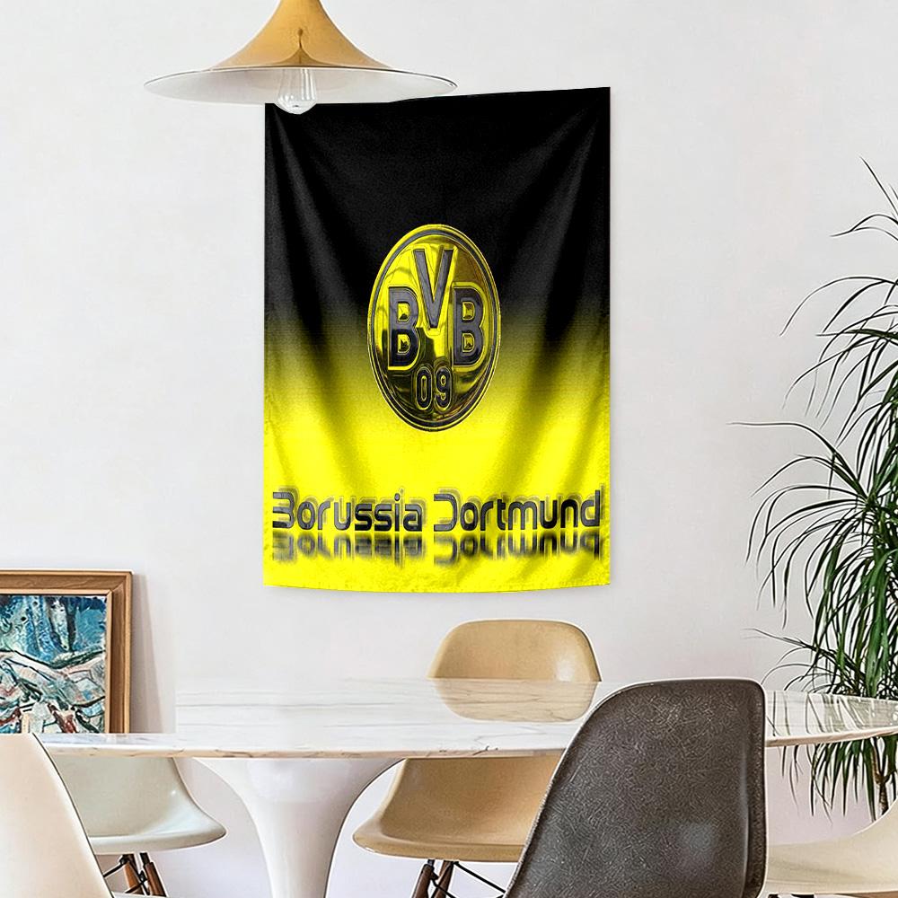 Borussia Dortmund Wall Decor Tapestry Art For Pet Memorial Birthdaywedding Party Backdrop Family Gift