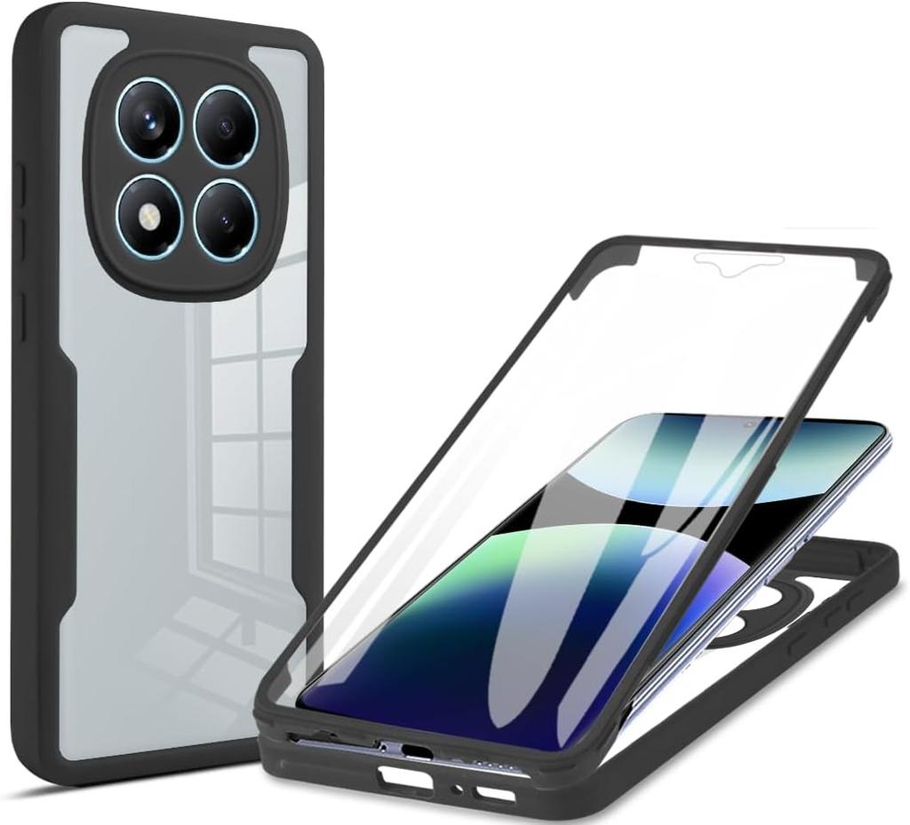 Чехол 360° с полной защитой для Xiaomi Redmi Note 15 Pro 5G, чехол-бампер со встроенной защитой экрана