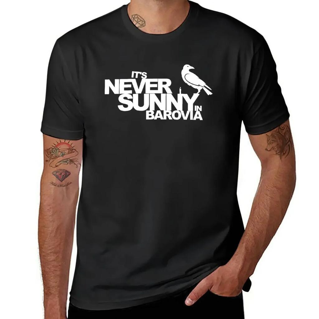 funny t shirts vintage clothes plain t-shirt black t-shirts for It's Never Sunny in Barovia T-Shirt clothing