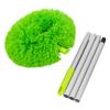 Long Handled Extendable Feather Duster Rings Shape Reusable Ceiling Fan Duster Aluminum Alloy Splicing Microfiber Cleaner Brush