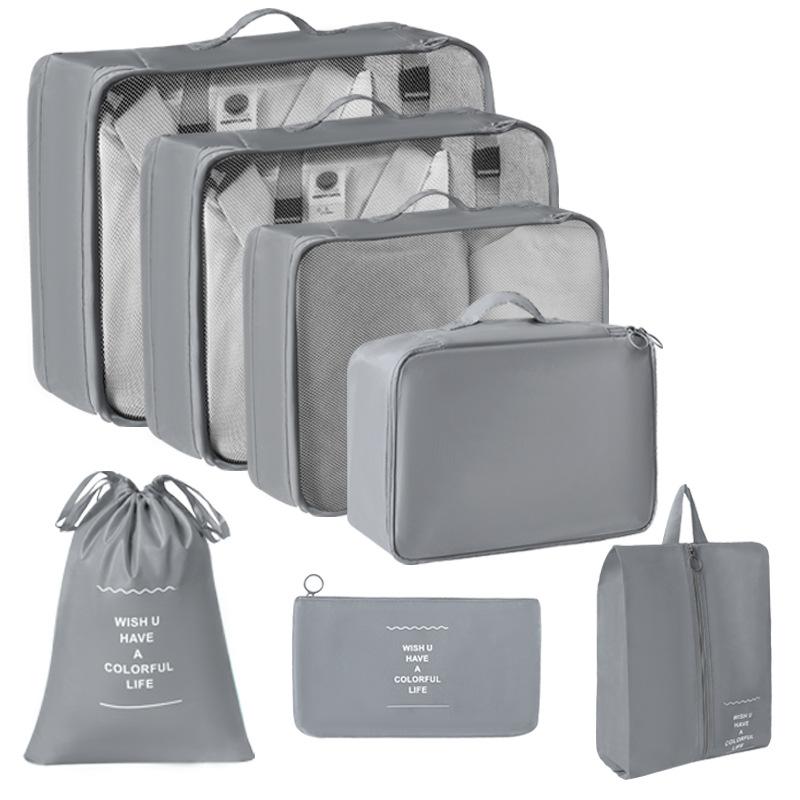 6/7/8/9/10 шт. Набор дорожных органайзеров для хранения сумок для чемоданов, набор кубиков, чехлов, переносных чемоданов, одежды, обуви, аккуратных складных мешочков