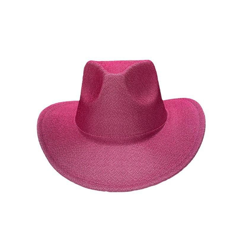 New Western Cowboy Hat Hot Sale Glitter Jazz Hat Men's and Women's Halloween Party Stage Hat