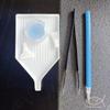 Diamond Drawing Tool Set with Protective Cover Iron Tweezers & Multiple Pen Tips Plastic Accessories