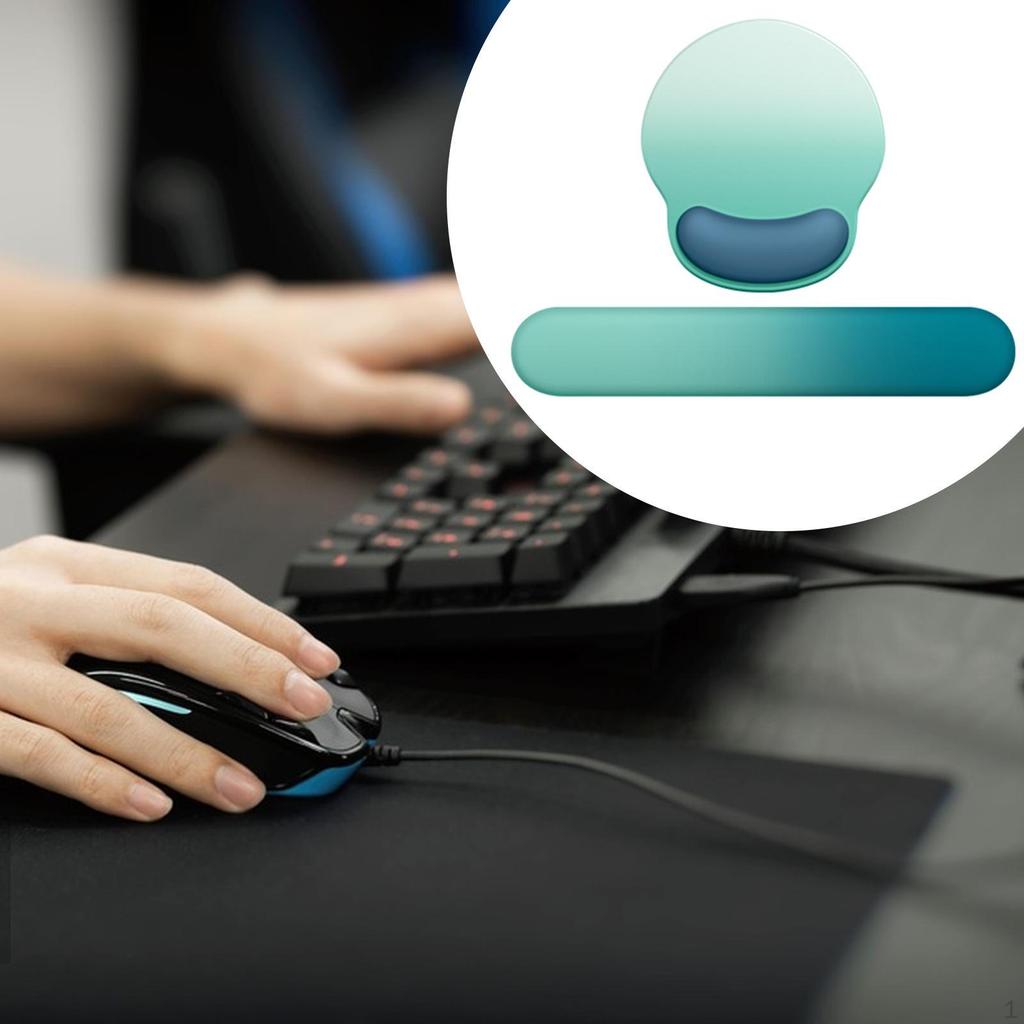 Коврик для мыши с поддержкой запястья, игровая подушка, эргономичная подставка для клавиатуры, коврик для офиса, дома