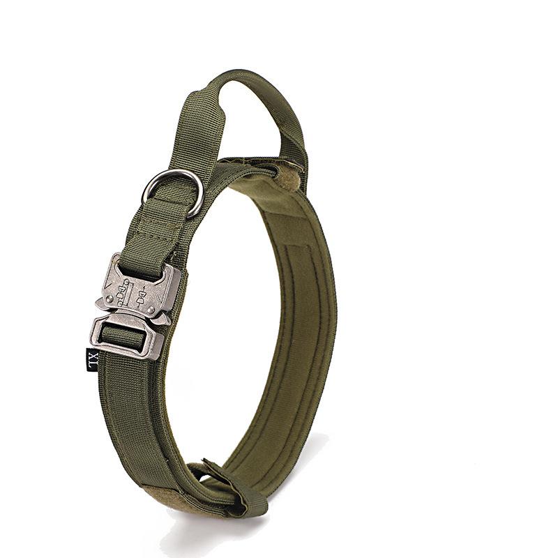 3 Colors Military Tactical Pet Collar Nylon Luxury Pet Training Dog Collar for Medium and Large Dogs