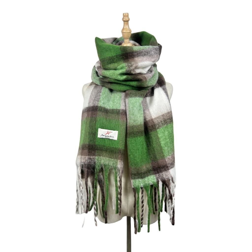 New Atmosphere Scarf Versatile Warm Autumn and Winter Scarf Women's Thickened Shawl Maillard Color