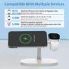 3 in 1 30W Magnetic Wireless Charger Stand Macsafe For iPhone 15 14 13 12 Pro Max Airpods Apple Watch 8 7 Fast Charging Station