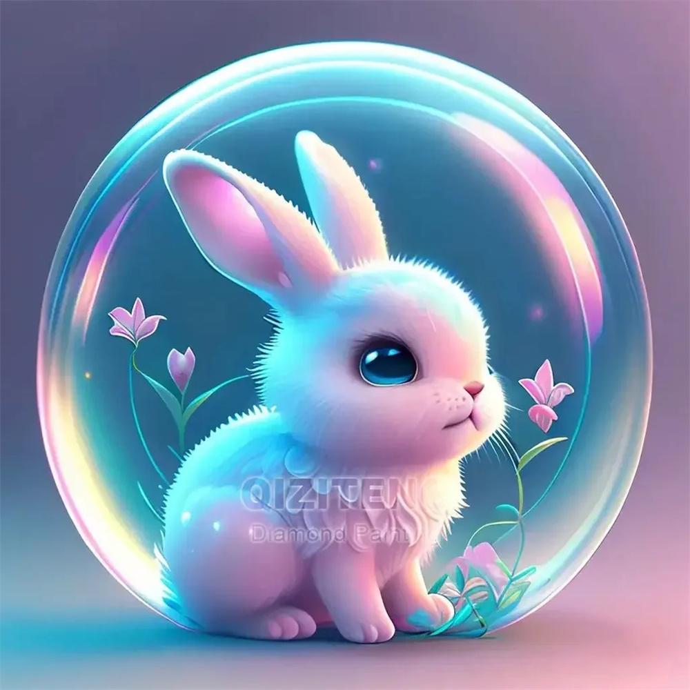 5D AB Diamond Painting Unicorn Tiger Dog Glass Ball Animal Picture Cross Embroidery Mosaic Kit Hobbies Diy Decoration