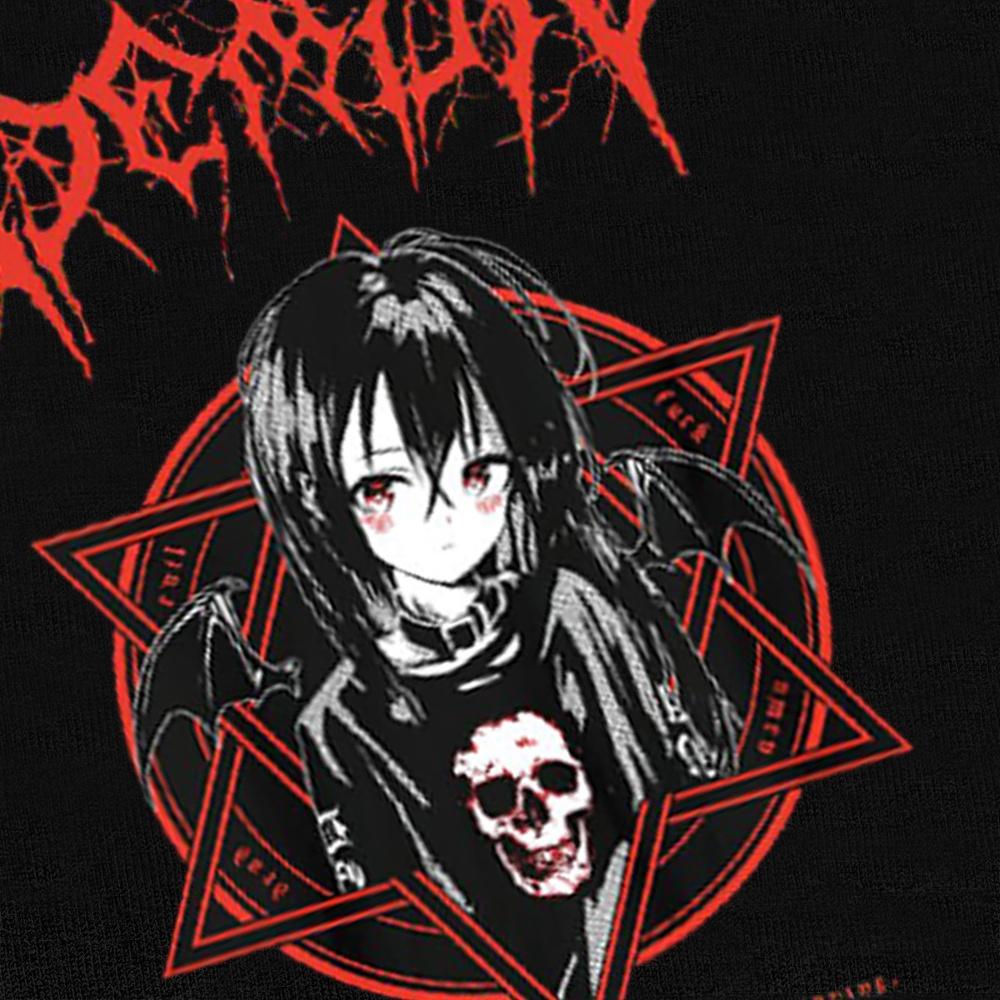 Harajuku T-Shirt Aesthetic Gothic Punk Cartoon Short Sleeve O-Neck Tops Women Summer Loose Oversize Street Clothes