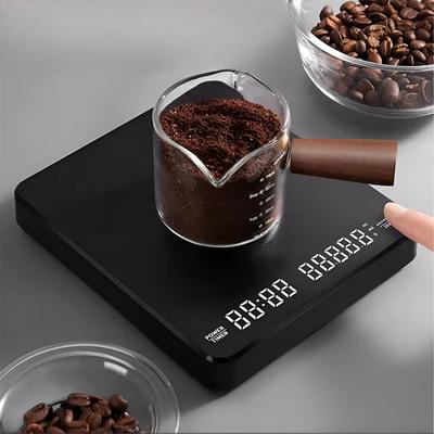 Цифровые весы для эспрессо с таймером, капельным эспрессо, ЖК-дисплей, 3 кг/0,1 г, высокая точность, автоматическое отключение питания