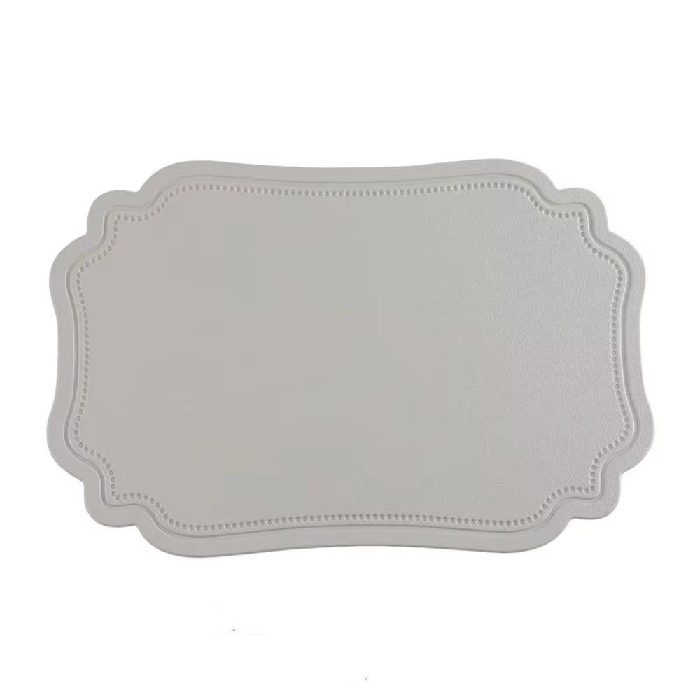 Faux Leather Coffee Place Mat Solid Color Heat Resistant Mat New Place Mat Outdoor Indoor