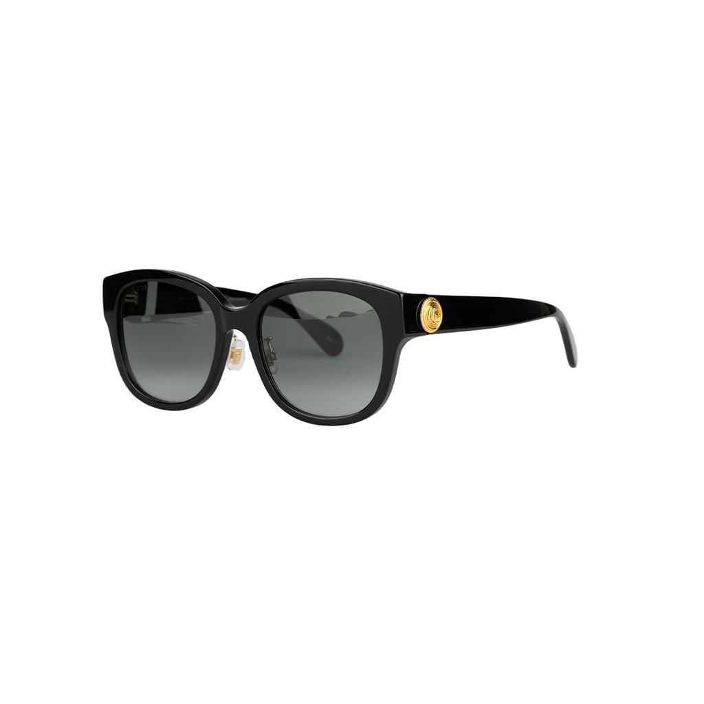 Gucci Acetate Irregular Sunglasses Unisex Couple Black
