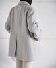 Londonda Oversized Fit Pendant Single Wool Jacket, Moon Gray