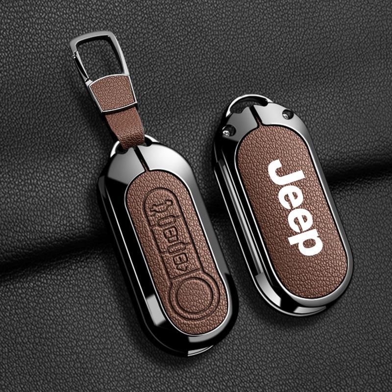 Совместимый чехол для ключа Jeep для Compass, Renegade, Cherokee, Grand Commander, Grand Cherokee