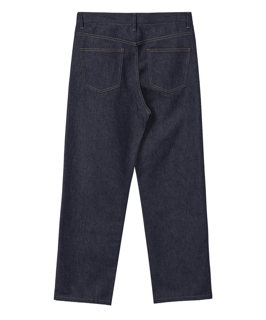 LAUGHER [Non-Faded] Cowboy Denim Pants - Deep Blue