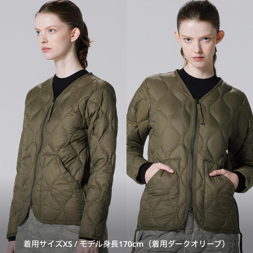 Taion Унисекс Милитари Пуховик W-Zip V-образный вырез (Мягкая оболочка) (101ALSZML-1)