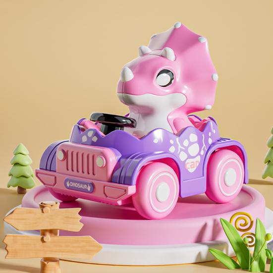 Yousheng Kids Dinosaur Car Toy Press Go Inertia Drive Detachable Dino Racing Vehicle 0-3 Toddlers Boys Girls Educational Cartoon Dinosaur Truck Toy