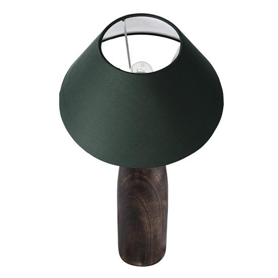 62 см Деревянная настольная лампа для спальни гостиной, Точеная деревянная прикроватная ночная лампа с, цоколь E27, Лампочка в комплекте, Освещение для домашнего декора