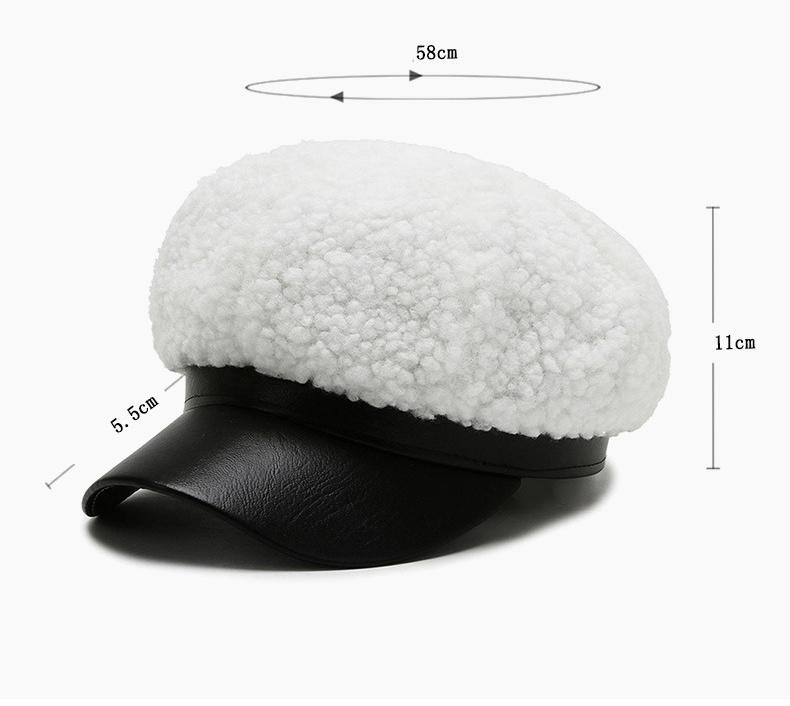 Женский берет, осенне-зимняя восьмиугольная шапка для женщин, кашемировая кепка газетчика, теплая кепка в британском стиле